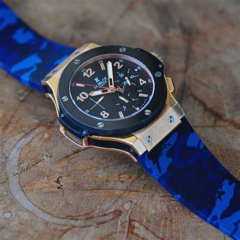 hublot rubber strap blue